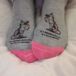 Unicornasaurus Rex no show socks